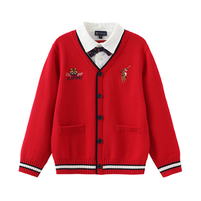 POLOWALK春秋装男童针织衫