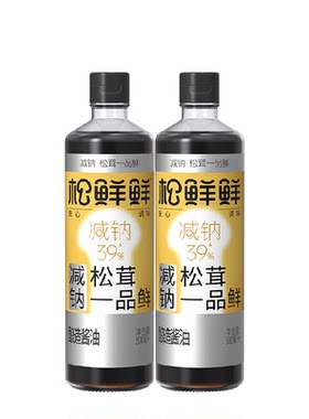 松鲜鲜酿造酱油减钠松茸一品鲜