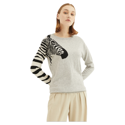 秋冬圆领羊绒衫复古打底针织衫