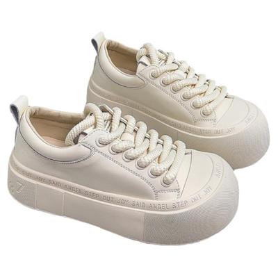 小白鞋休闲厚底真皮板鞋