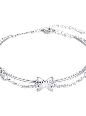 zeroline蝴蝶手链女叠戴手镯