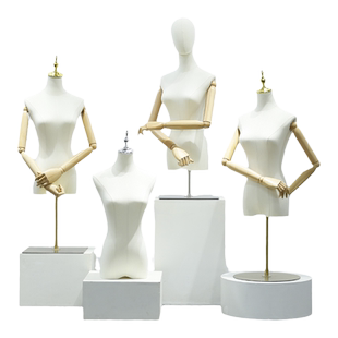 服装店模特道具女半身台式韩版人台展示架女装橱窗假人体模特架子