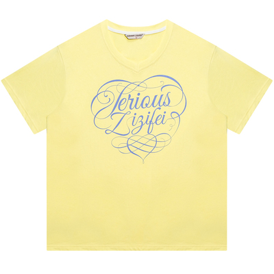 美式复古三色爱心短袖