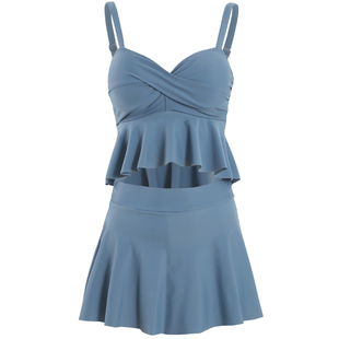 【仙灵女屋】2025新款泡温泉绝美保守显瘦遮肚分体式比基尼泳衣女