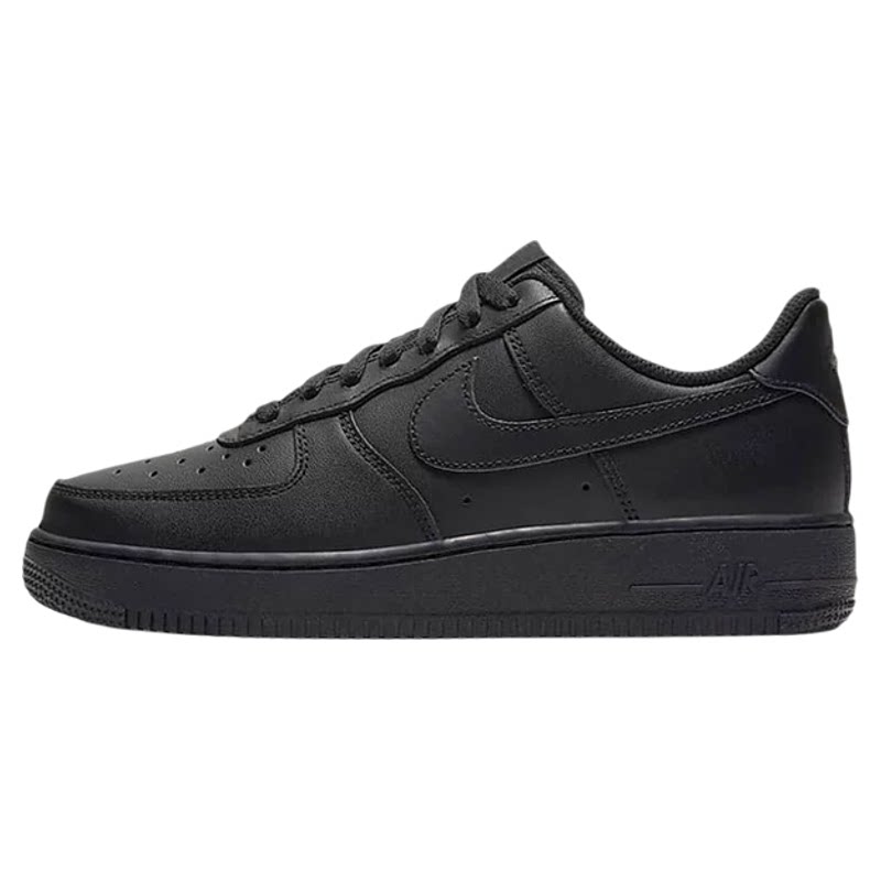 Nike纯黑女子空军一号运动板鞋