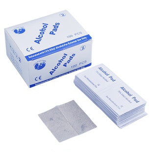 75度一次性酒精棉片手机消毒棉片大号旅行清洁耳洞单独包装100片