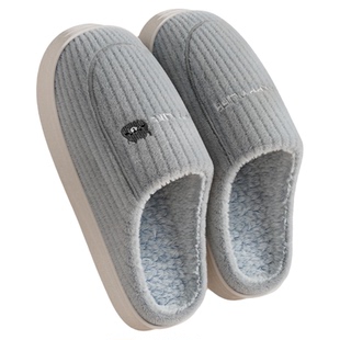 男士棉拖鞋男款冬季2026新款室内家居家用防滑毛绒保暖棉鞋女冬天