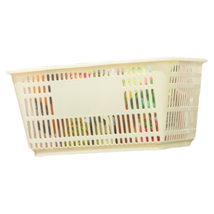 买菜篮子手提塑料框长方形收纳筐加厚购物框野餐篮超市购物篮大号