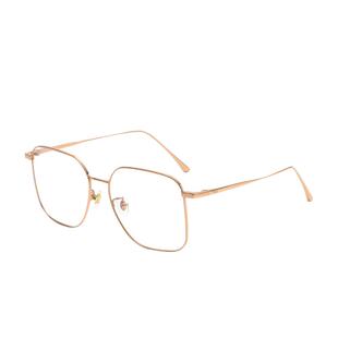 帕莎大框金丝超轻眼镜近视镜框架女眼睛可配度数腮红纯钛方框帕沙