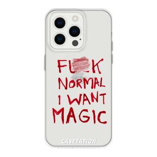F Normal I Want Magic手写英文软壳iphone17华为pura80小众文案安卓vivo小米oppo透明全包镜头tpu保护套壳