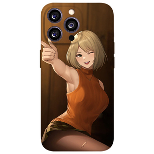 欧美风阿什莉手机壳适用于苹果16小米15游戏二次元14个性艺术OPPO红米K80华为VIVO菲林Air磁吸iPhone17ProMax