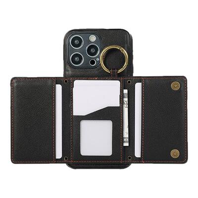 适用realme真我12手机壳GT6商务11Ultra插卡套10Pro左右翻Neo6SE手提Q3/Q5皮套C3版简约XT背带包6/7保护套