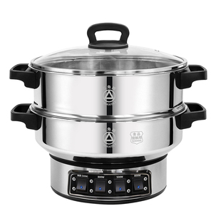 三角牌 304不锈钢电炒锅多功能家用电锅炒菜锅蒸煮炒一体电热火锅