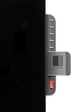 跨境壁挂防水周定时远红外加热对流玻璃碳晶煤改电石墨烯取暖器