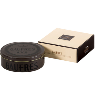 【现货】日本神户风月堂GAUFRES香草草莓巧克力夹心饼干铁盒礼盒