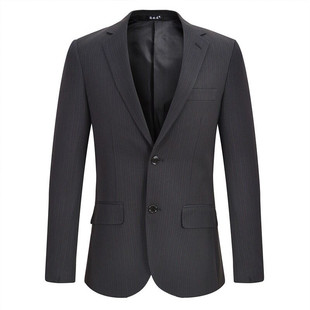 农行工作服新款西装男西服西裤套装农业银行灰绿色条纹行服工装