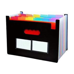 30天文件分类夹一个月档案夹资料盒伸缩风琴包A4办公报表收纳盒