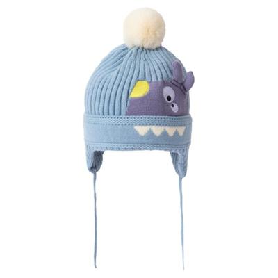 宝宝帽子秋冬季护耳毛线帽