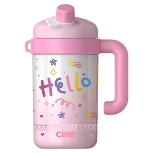 希乐保温杯大容量女生2025新款吨吨吸管冷萃泡茶杯大肚水壶保冷杯