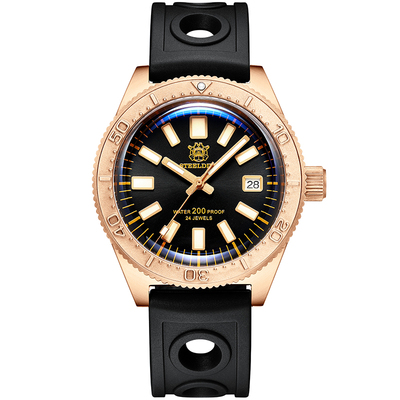 机械蓝宝石潜水手表锅盖泡泡镜