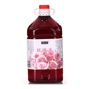 蜀之美厂家直销玫瑰酒 玫瑰酿低度果酒餐饮美食伴侣 5斤桶装包邮