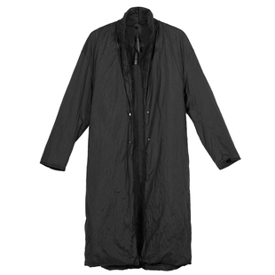 暗黑系长款风衣外套男士冬季大衣轻便型个性山本风设计感棉衣长袍