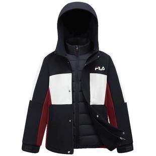 【钻石绒】FILA KIDS斐乐童装男大童羽绒服2026春款儿童梭织外套