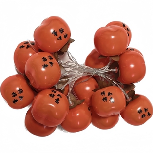 太阳能柿子灯串柿柿如意灯2026新款氛围灯新年户外庭院挂树装饰灯