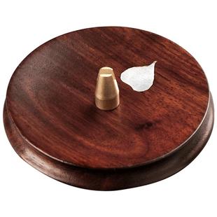 龍颜堂 心香插 金丝楠木盘香炉非洲紫檀木线香插实木香熏炉香道具