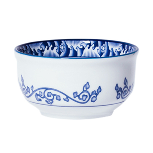 参宝中式碗青花瓷碗餐具中式碗家用饭碗汤碗汤面碗大汤盘带盖碗