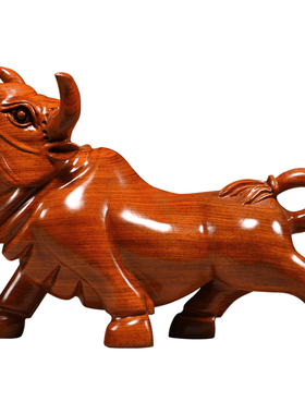 花梨招财纳福店铺办公桌整料雕刻