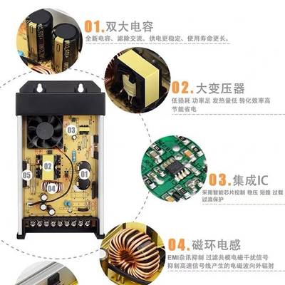 厂家直销5V12V24V36V48V防雨开关电源60W120W200W500W1000W1500W