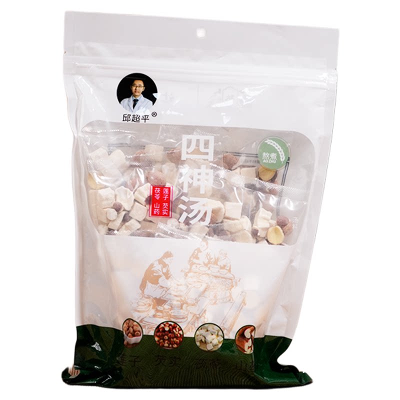 根号324四神汤粥煲汤材料包茯苓芡实红莲子山药400克邱超平正品