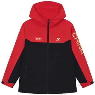 特步童装儿童外套男童三合一加绒冬装2026冬季新款防风运动服风衣