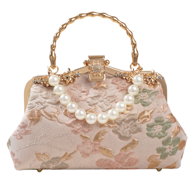 复古中国风配旗袍手提包