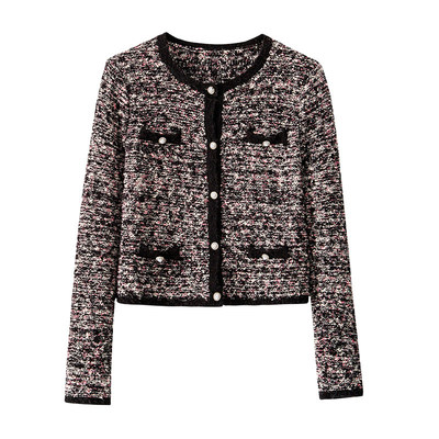 BANANACICI粗花呢针织开衫外套