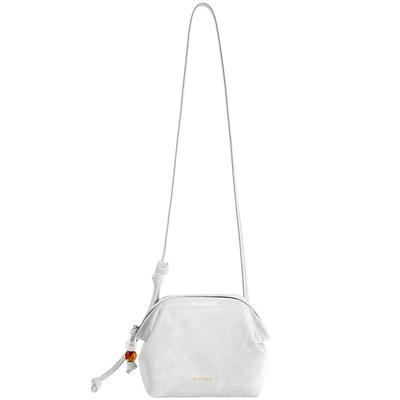 天美意牛皮腋下包女2025新款