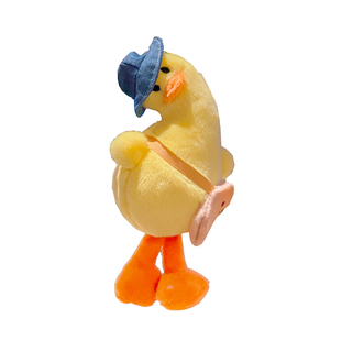 可爱歪头鸭子钥匙扣女精致情侣玩偶公仔书包挂件娃娃ins包包挂饰