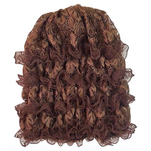 帽子女新款时尚洋气头巾盖头女回遮白发蕾丝回族休闲女士包头帽