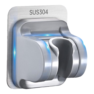 304不锈钢花洒支架免打孔淋雨喷头挂座固定座淋浴头墙座配件神器