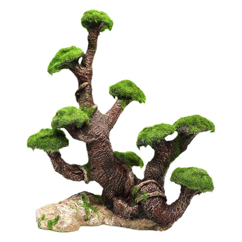 木头装饰套餐树脂青苔仿真水草