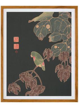 日式复古酒店民宿原木家居装饰画