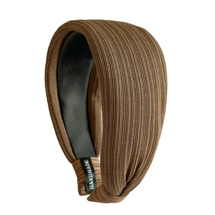 秋冬复古咖啡色发箍女2025新款宽边高颅顶头箍大号发卡头饰显脸小