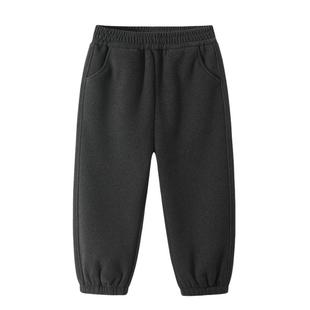 植木童装【一条过冬】男童加绒裤子儿童棉裤2025冬新款中大童卫裤