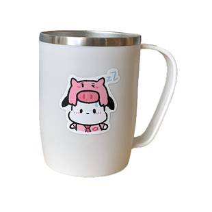 可爱漱口杯不锈钢防霉一家三口儿童手柄洗漱杯情侣刷牙杯学生宿舍