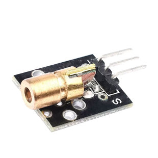 激光头传感器模块 KY-008 适用 5v供电 点状激光头 6mm激光模块