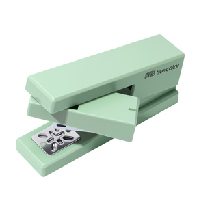 真彩360度可旋转订书机中缝装订用品装订器省力大号学生用高颜值订书器送钉子起钉器办公用家用定厚书钉书机