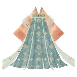 素羽华裳 芳华国色 新款复原唐制汉服女齐胸襦裙原创正品春夏套装