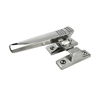 烘箱门锁电柜密封门把烤箱密封紧迫式旋转门把手不锈钢平面压把锁