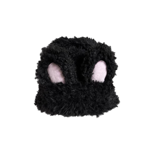 可爱兔子耳朵毛绒帽女生秋冬季甜美保暖针织毛线帽子显脸小包头帽